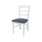 International Concepts 42 in. Dual Drop Leaf Dining Table with 4 Madrid LadderBack Chairs K05-42DP-C2-4 - alternate 3